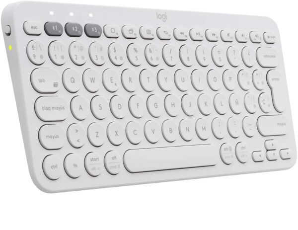 Teclado bluetooth Logitech K380 QWERTY español off-white