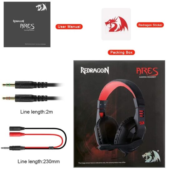 Audifono Gamer Redragon Ares 3,5mm compatibles Consola y PC