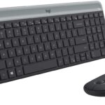 Teclado y Mouse Inalambrico Logitech MK470 Slim Negro