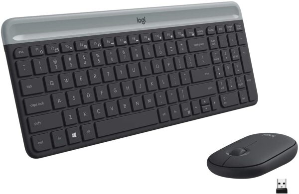 Teclado y Mouse Inalambrico Logitech MK470 Slim Negro