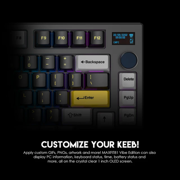 Teclado Gamer Fantech MAXFIT 81 MK910 Vibrant Utility SW Red