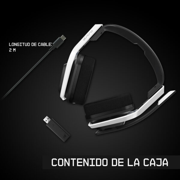 Audifonos Gamer Astro A20 Inalámbricos Blancos PC Xbox PS4 - Imagen 5