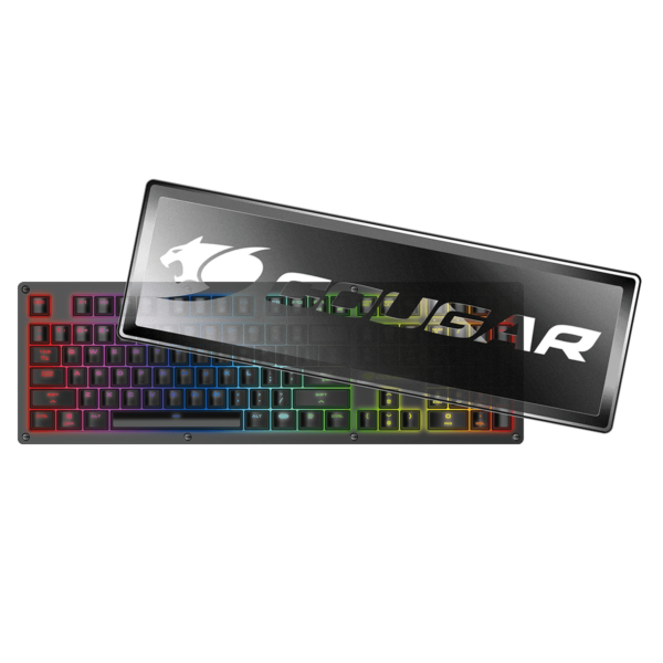 Teclado Gamer Cougar Puri RGB Mecanico Cable Negro Ingles