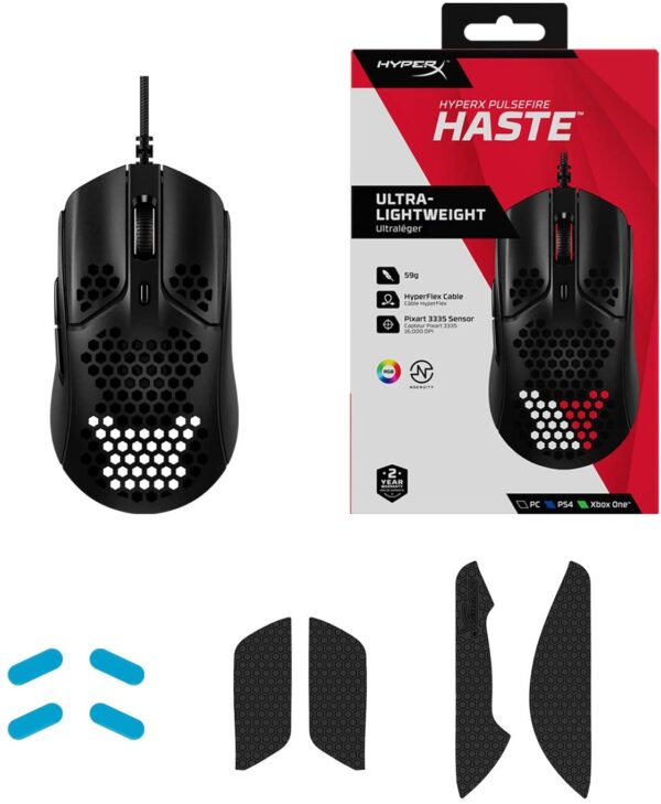 Mouse Gamer HyperX Pulsefire Haste UltraLiviano RGB 3200dpi