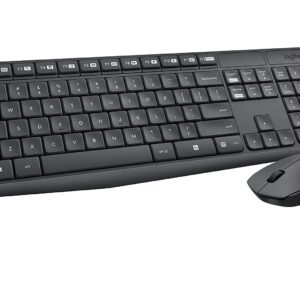 Teclado y Mouse Logitech MK235 Negro Antiderrame