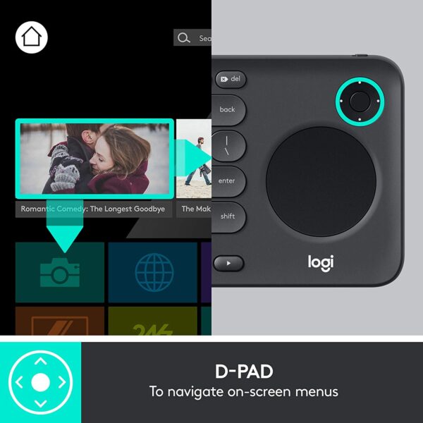 Teclado Logitech Smart TV K600 Bluetooth c Touchpad Graphite