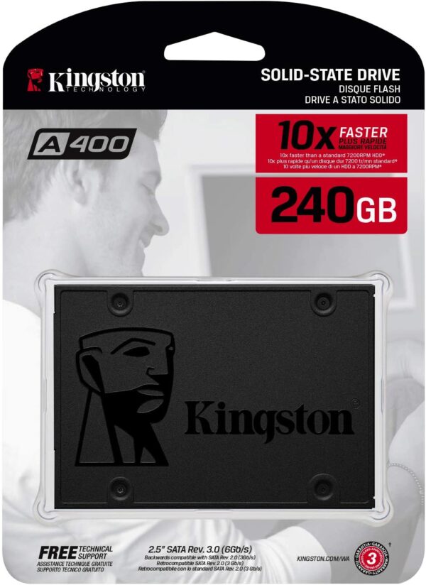 Disco Duro Sólido Kingston A400 240 GB SATA3 2,5"