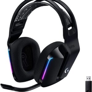 Audifonos Gamer Logitech G733 Inalambricos RGB BLACK USB