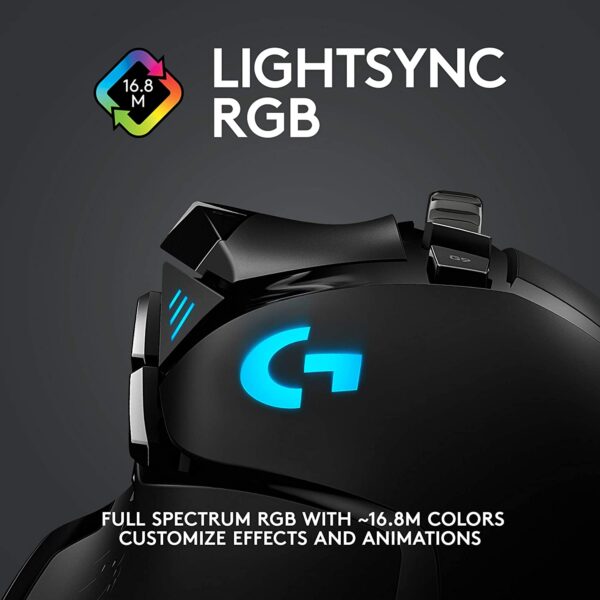 Mouse de juego Logitech G Series Lightspeed G502 negro