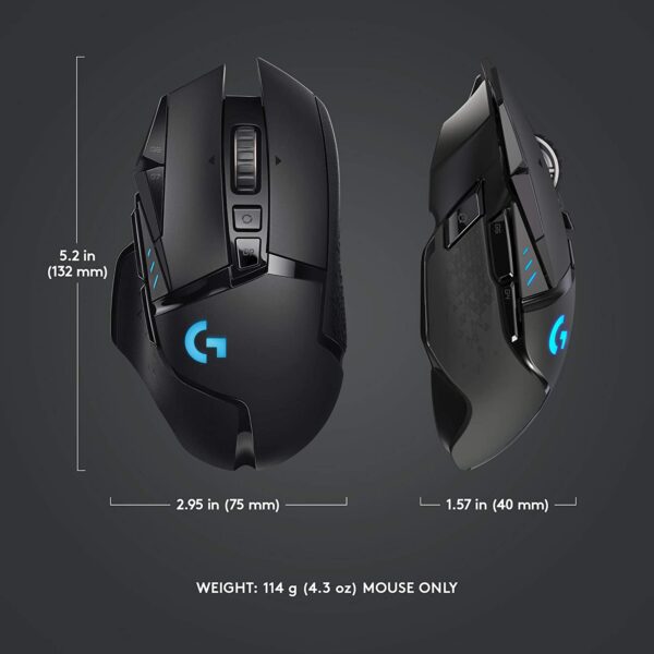 Mouse de juego Logitech G Series Lightspeed G502 negro