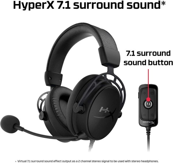 Audífono Hyperx Cloud Alpha S, Sonido Envolvente 7.1 Negro