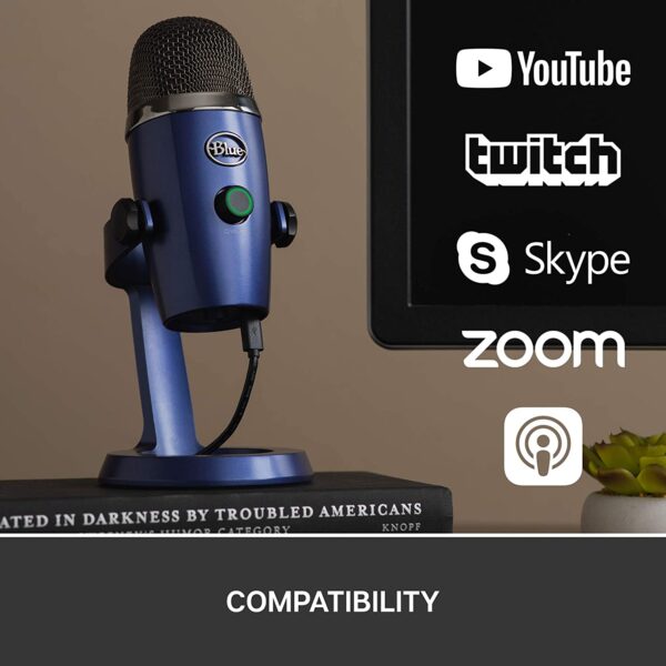 Micrófono Blue Yeti Nano Streaming Podcast Usb Azul
