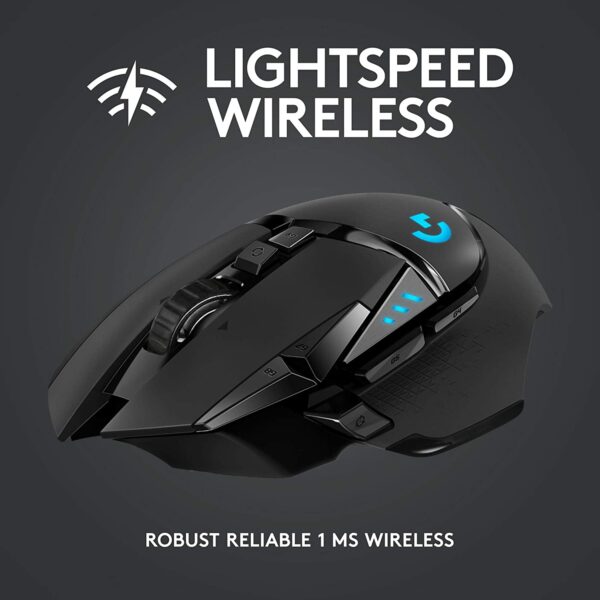 Mouse de juego Logitech G Series Lightspeed G502 negro