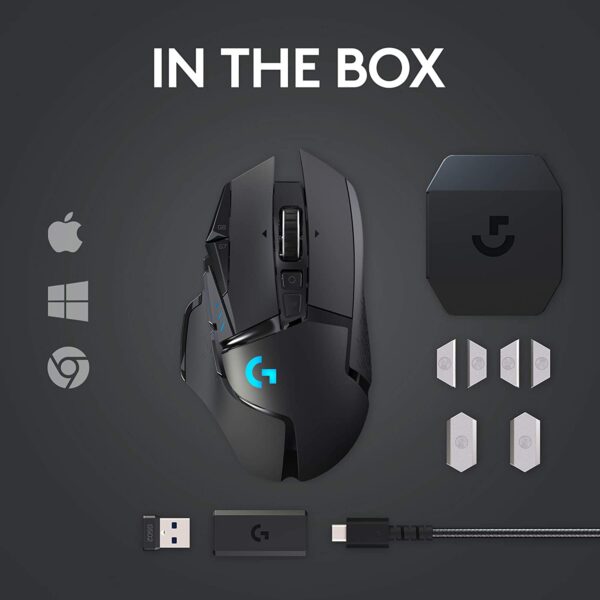 Mouse de juego Logitech G Series Lightspeed G502 negro