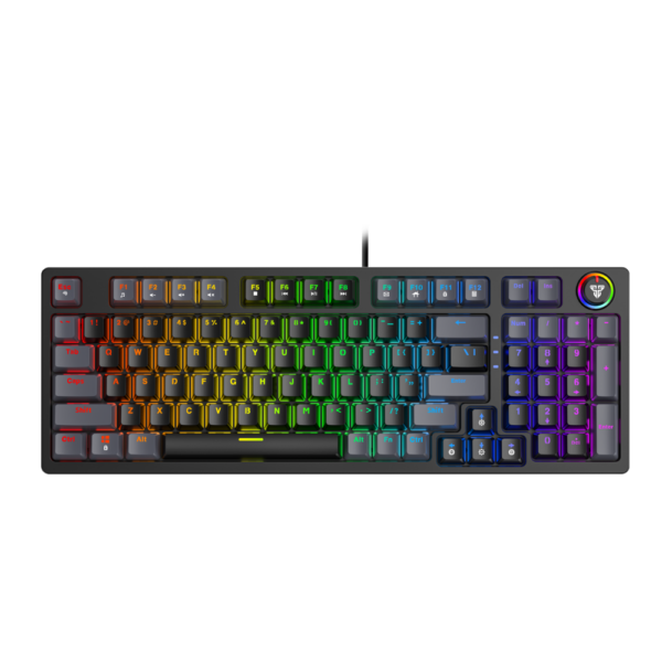 Teclado Gamer Fantech Atom MK890 Black Grey SW Blue