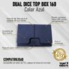 PORTAMAZO DUAL DICE TOP BOX 160 Azul