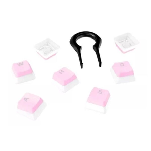 Teclas HyperX Pudding Keycaps rosa RGB ESP