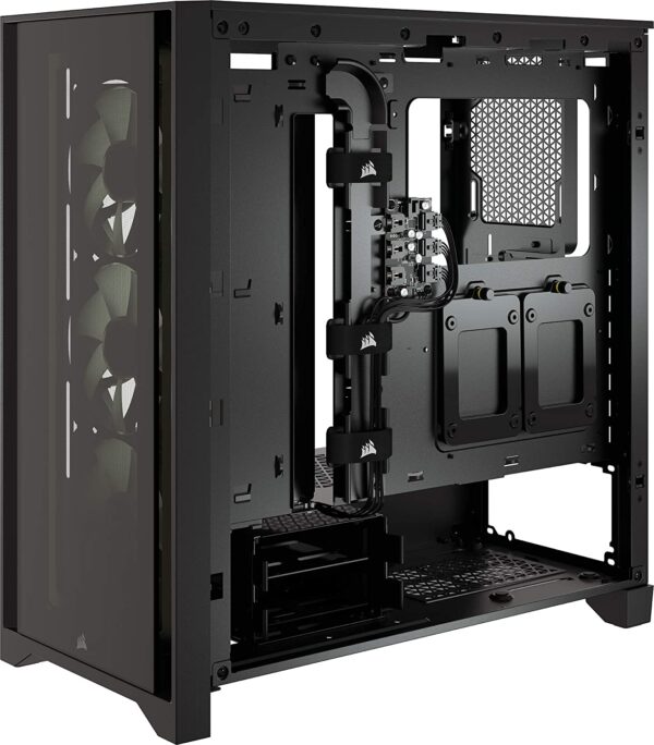 Gabinete Gamer Corsair 4000X 3 Fans RGB Negro ATX