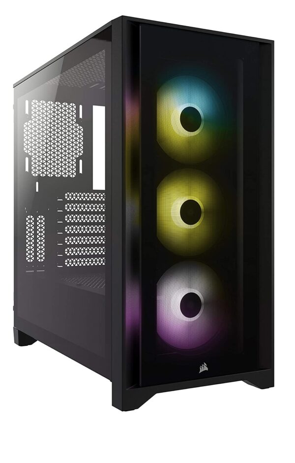 Gabinete Gamer Corsair 4000X 3 Fans RGB Negro ATX