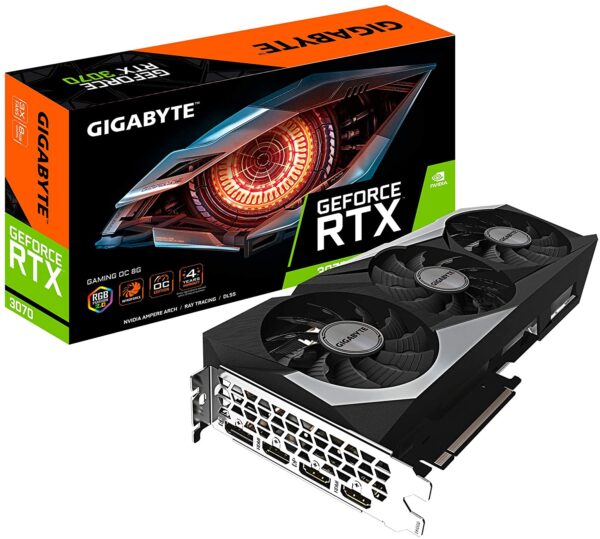 Tarjeta de Video Gigabyte RTX 3070 Gaming OC 8gb DDR4