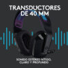 Audifonos Gamer Logitech G535 Inalambricos Negros - Imagen 2