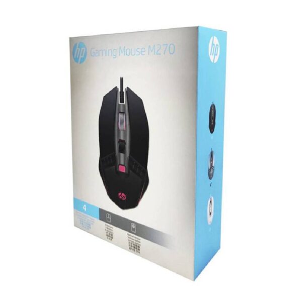 Mouse Gamer HP M270 6 botones 3200 dpi Negro