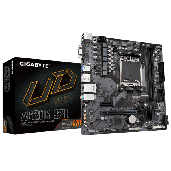 Placa Madre Gigabyte A620M S2H AM5 DDR5 4400/6400MHz M.2mATX