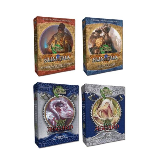 Pack de 4 Mazos: Asgard y Sumeria