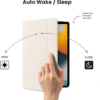 Tomtoc Funda vertical para iPad 10.2" - Blanco