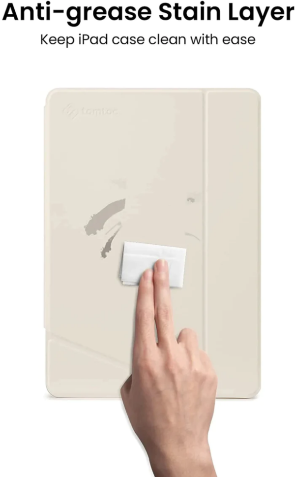 Tomtoc Funda vertical para iPad 10.2" - Blanco