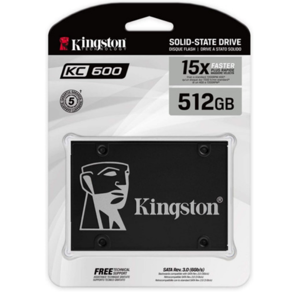 Disco Duro Ssd Interno Kingston Kc600 512gb 2.5 Sata3