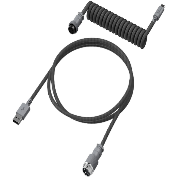 Cable para Teclado HyperX Coiled USB-C Gris