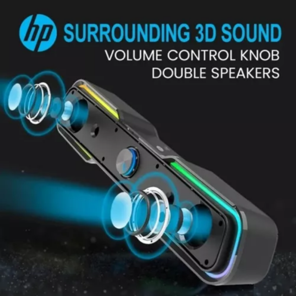 Parlante Multimedia HP Stereo DHE-6002 LED