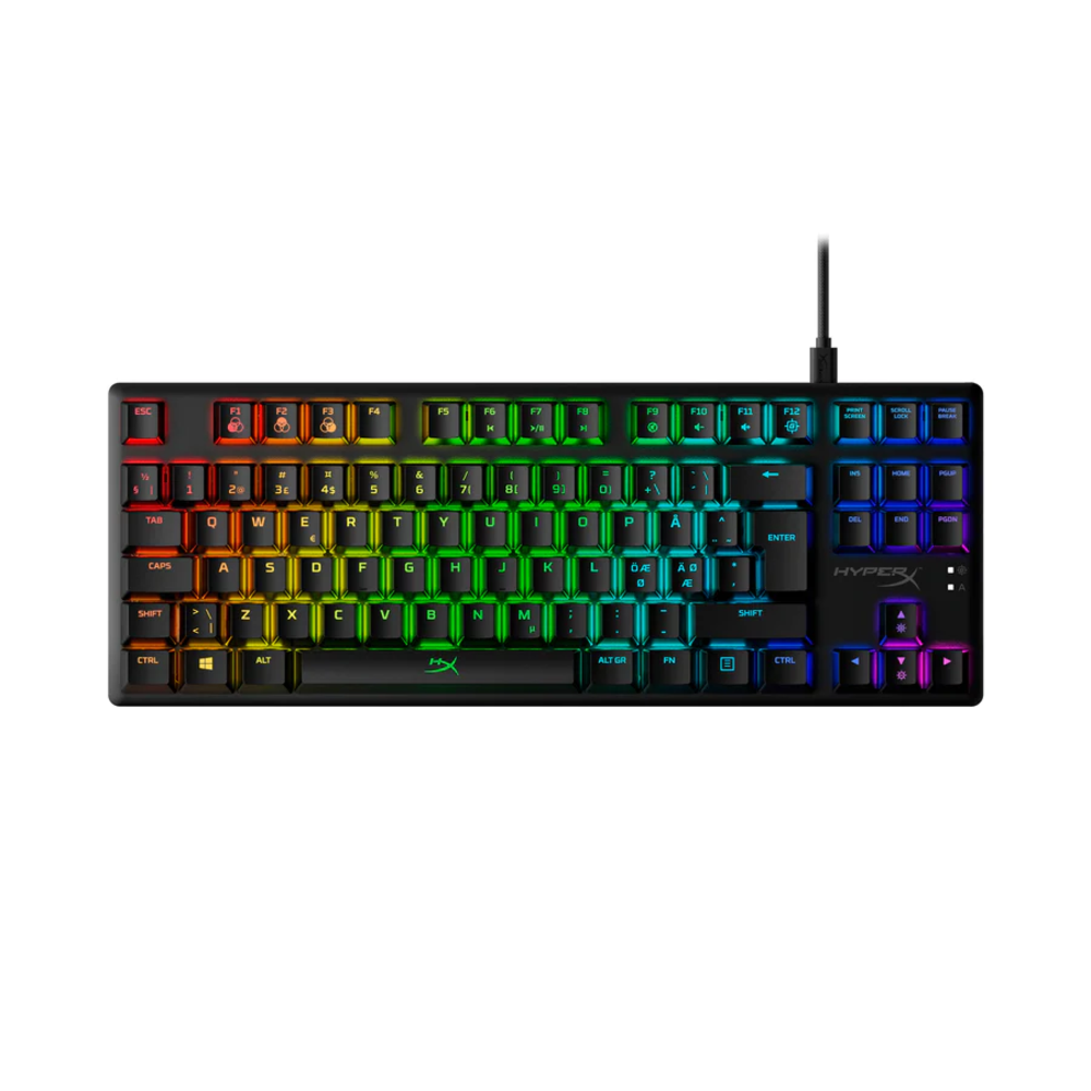Teclado Gamer HyperX Alloy Origins Core Sw Aqua TKL Inglés