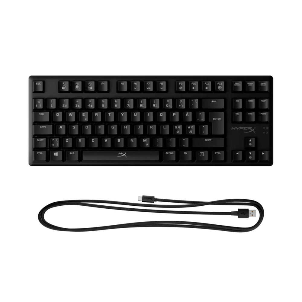 Teclado Gamer HyperX Alloy Origins Core Sw Aqua TKL Inglés