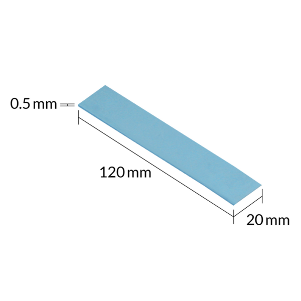 Paquete de Pads Térmicos ARCTIC TP-3 120x20mm 0.5mm 4 pcs