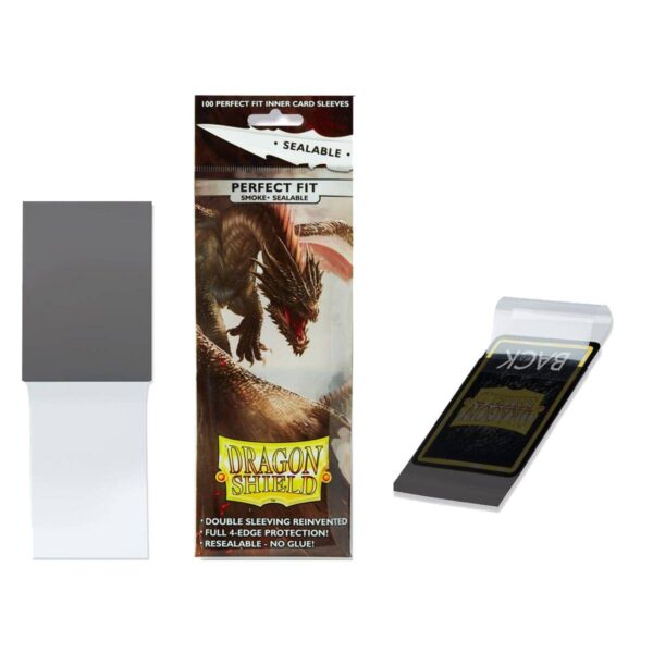 Protectores Dragon Shield: Perfect Fit Sealable- Smoke 100u