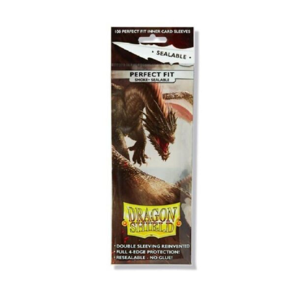 Protectores Dragon Shield: Perfect Fit Sealable- Smoke 100u - Imagen 2