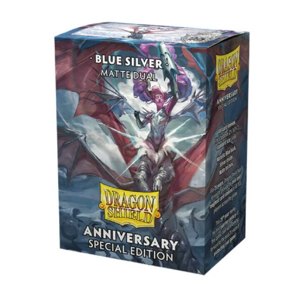 Protector Dragon Shield: Standard DUAL- Matte Blue/Silver
