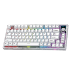 Teclado Gamer Fantech MAXFIT 81 MK910 White Wireless SW Blue