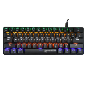 Teclado Hype Legend Rebel QWERTY Outemu Blue US negro RGB.