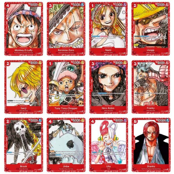 One Piece TCG Deck ST11 + Colección Premium Card OP Film Red