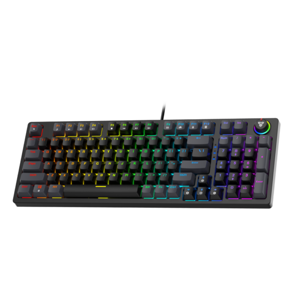 Teclado Gamer Fantech Atom MK890 Black Grey SW Blue