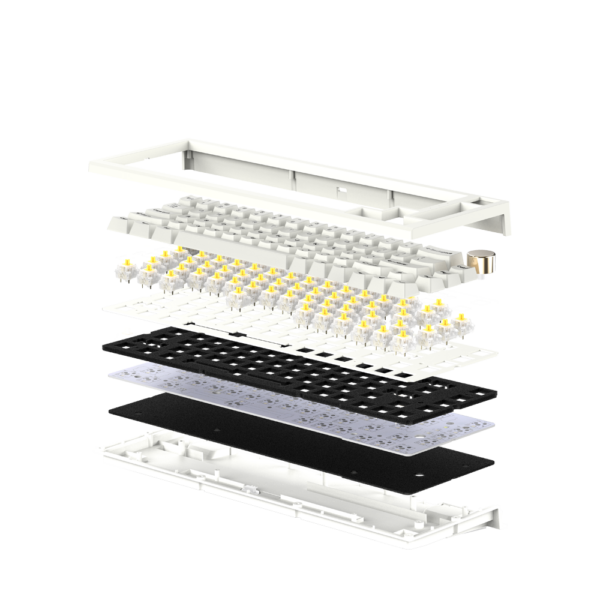 Teclado Gamer Fantech MAXFIT 67 MK858 White SW Brown