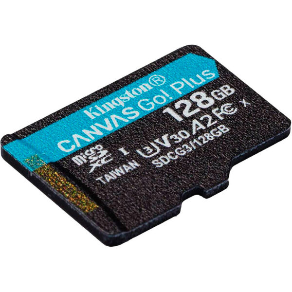 Tarjeta Memoria Kingston CanvasGo!PlusmicroSDXC 128GB c/adap