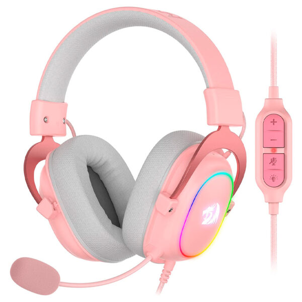 Audifonos Gamer Redragon Zeus H510-X RGB Pink 7.1 USB