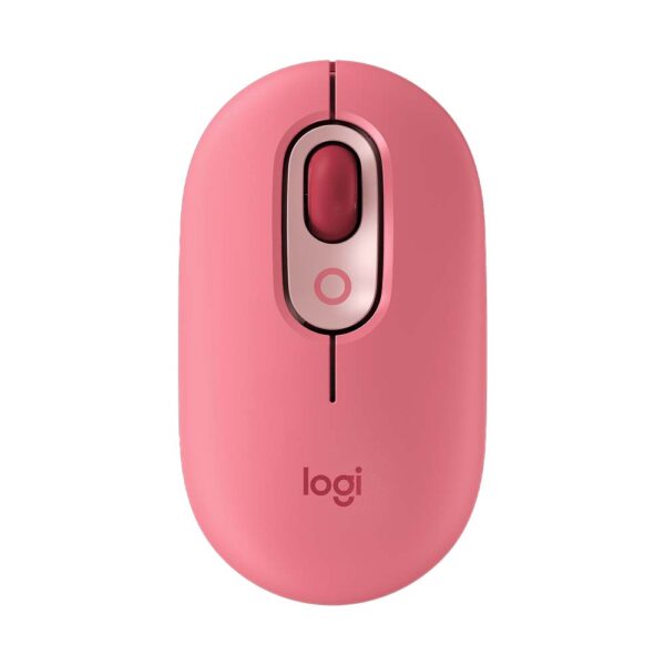 Mouse Logitech Pop Mouse c Emoji Rojo inalambrico