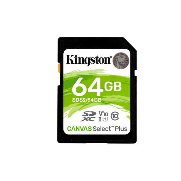 Tarjeta de Memoria SD Kingston Canvas Select 64GB 100MB/s