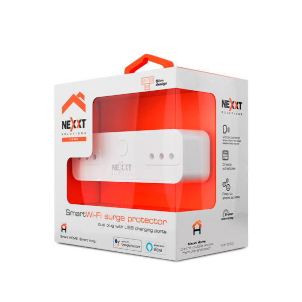 Enchufe Inteligente NEXXT con 2 tomas para Hogar 1875 Watts