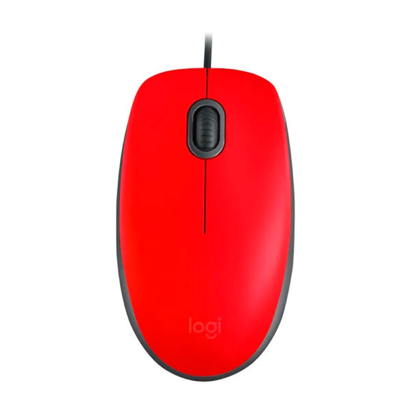 Mouse Logitech Alambrico M110 Silent Rojo 1000dpi